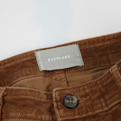 Everlane Wide Leg Corduroy Pants in Toasted Coconut Brown - 6