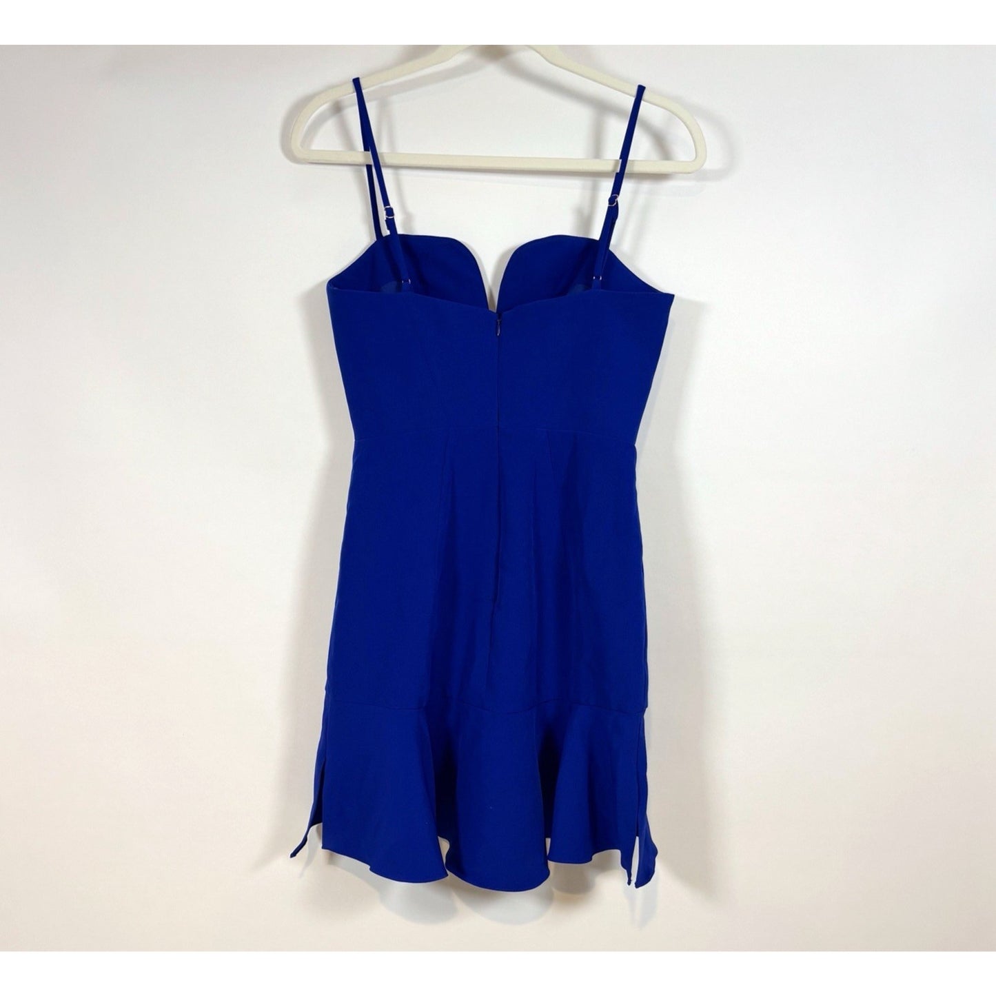 Milly Italian Cady Kelly Sweetheart Mini Dress Royal Cobalt Blue - 0