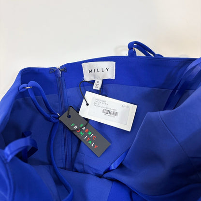 Milly Italian Cady Kelly Sweetheart Mini Dress Royal Cobalt Blue - 0