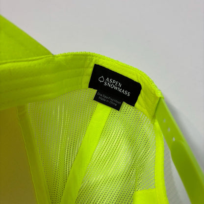 Cloud 9 Aspen Snowmass Trucker Rope Hat Neon Yellow SnapBack