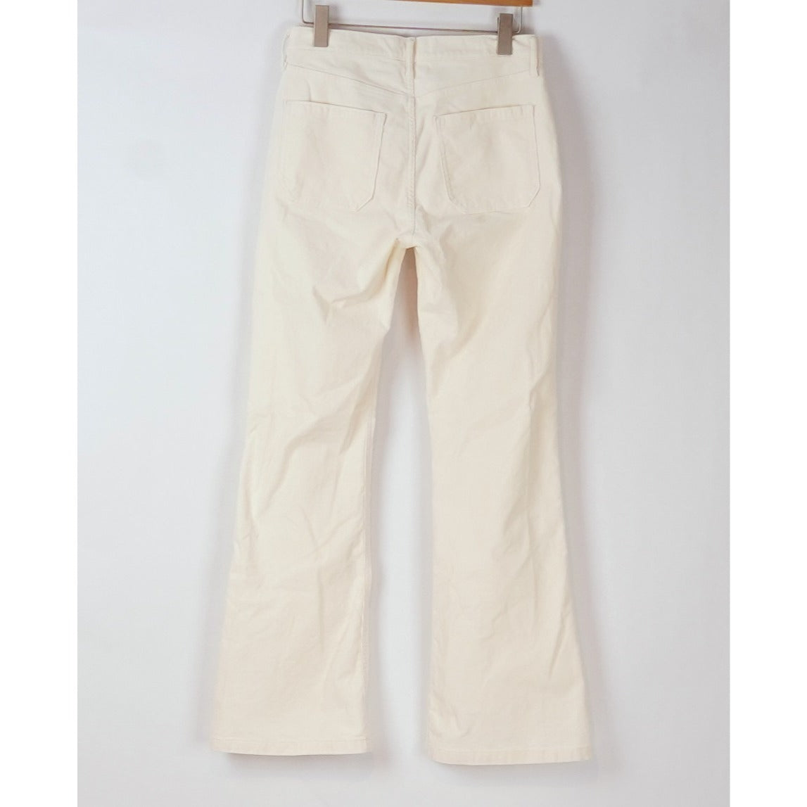 Gap 70's High Rise Flare Corduroy Jeans Cream White - 28/6