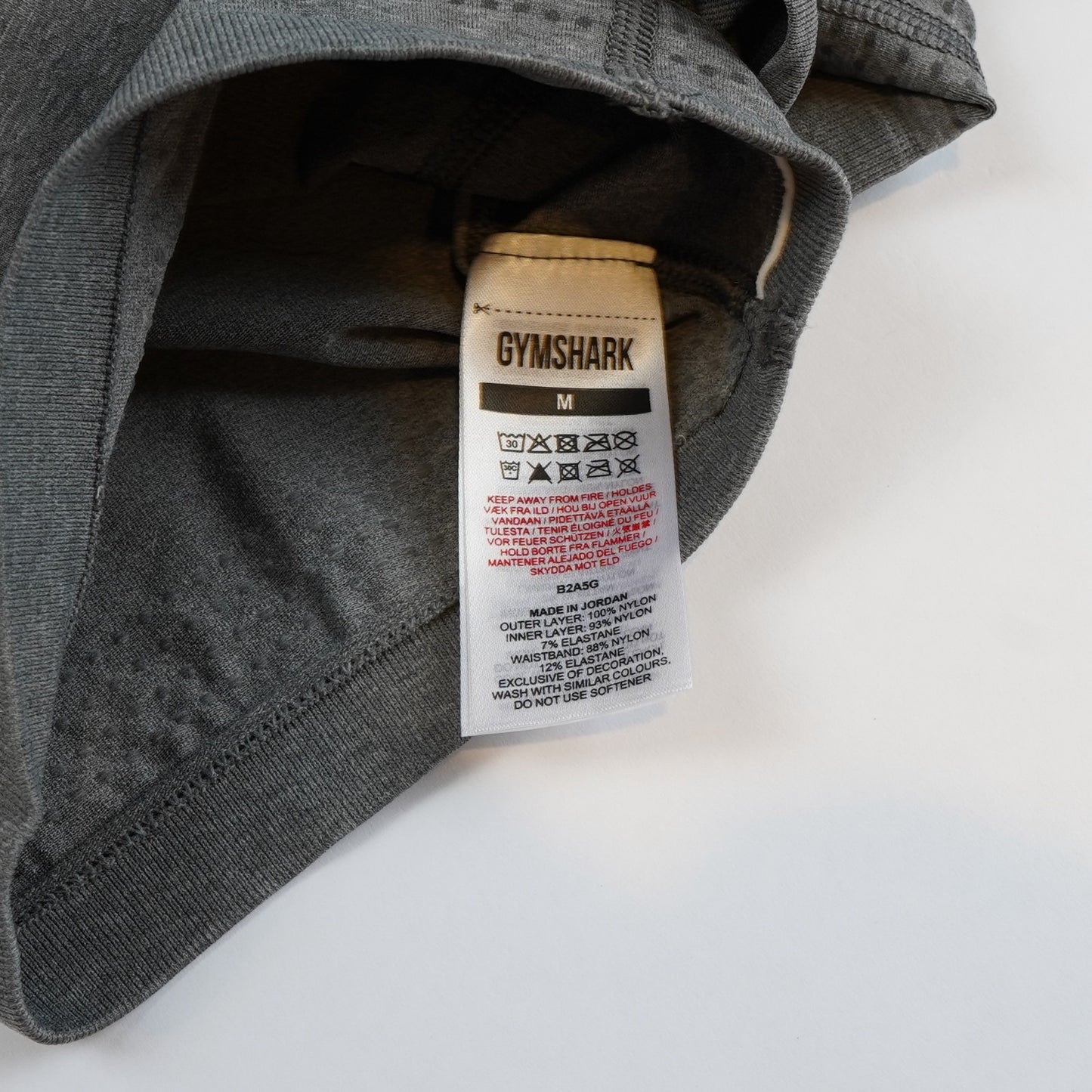 Gymshark Vital Seamless 2.0 2-in-1 Shorts Gray Marl - M