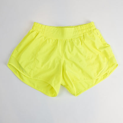 Lululemon Hotty Hot Shorts Highlight Yellow Long 4" - 6