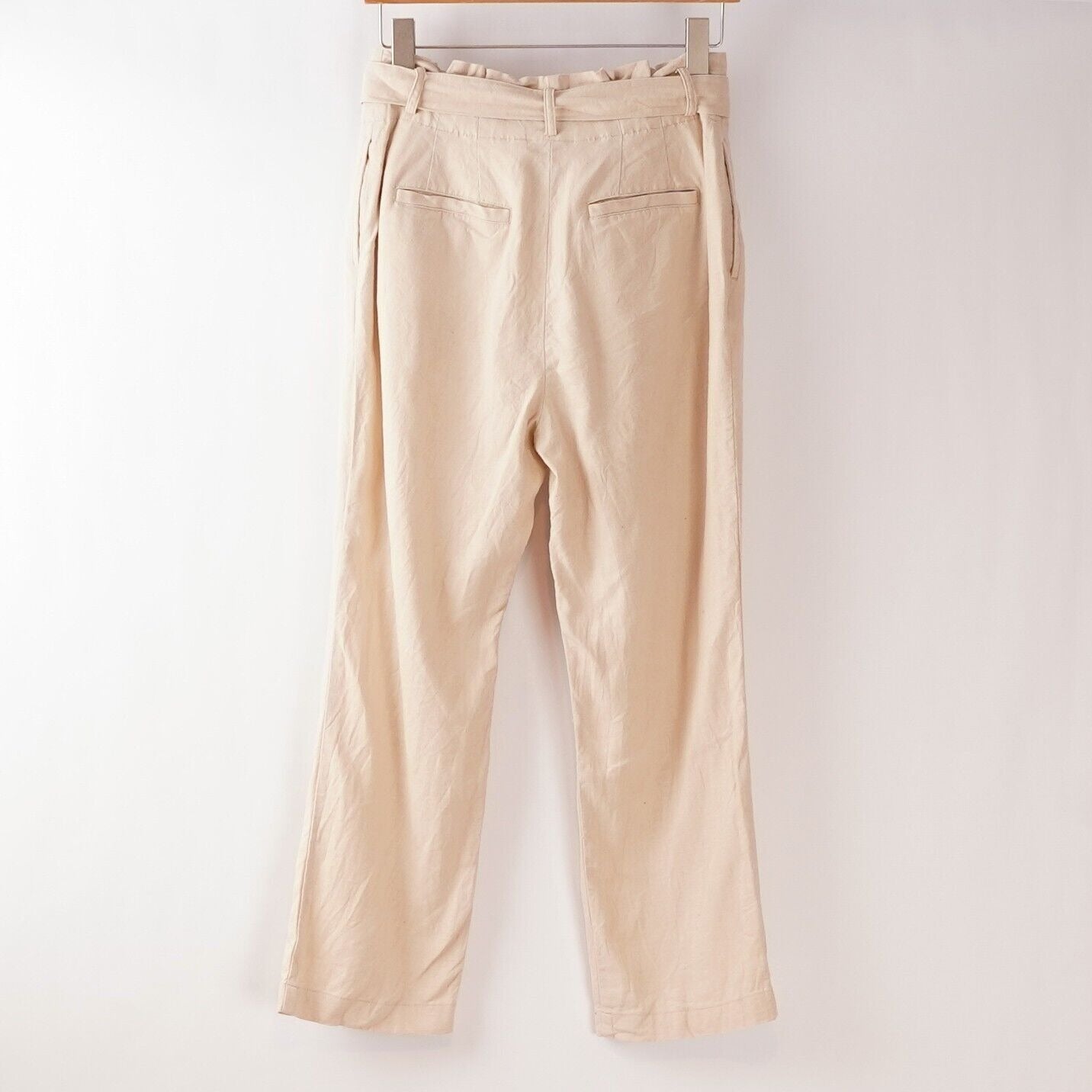 Ann Taylor Linen Paperbag Trouser Pants - S Petite
