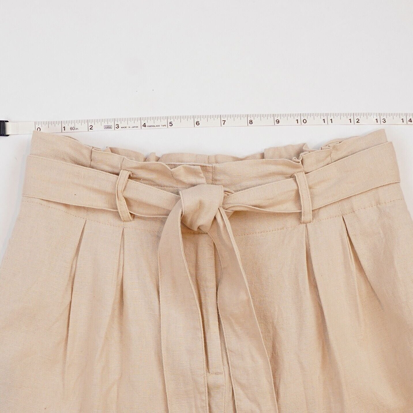 Ann Taylor Linen Paperbag Trouser Pants - S Petite
