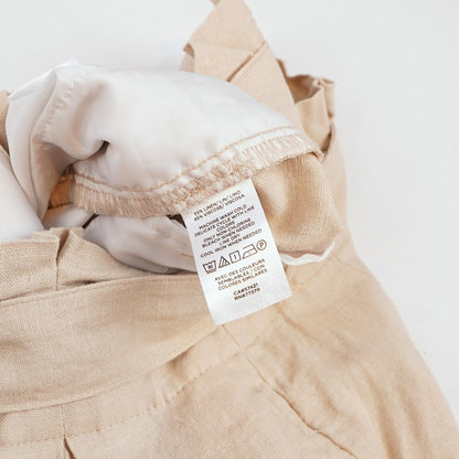 Ann Taylor Linen Paperbag Trouser Pants - S Petite