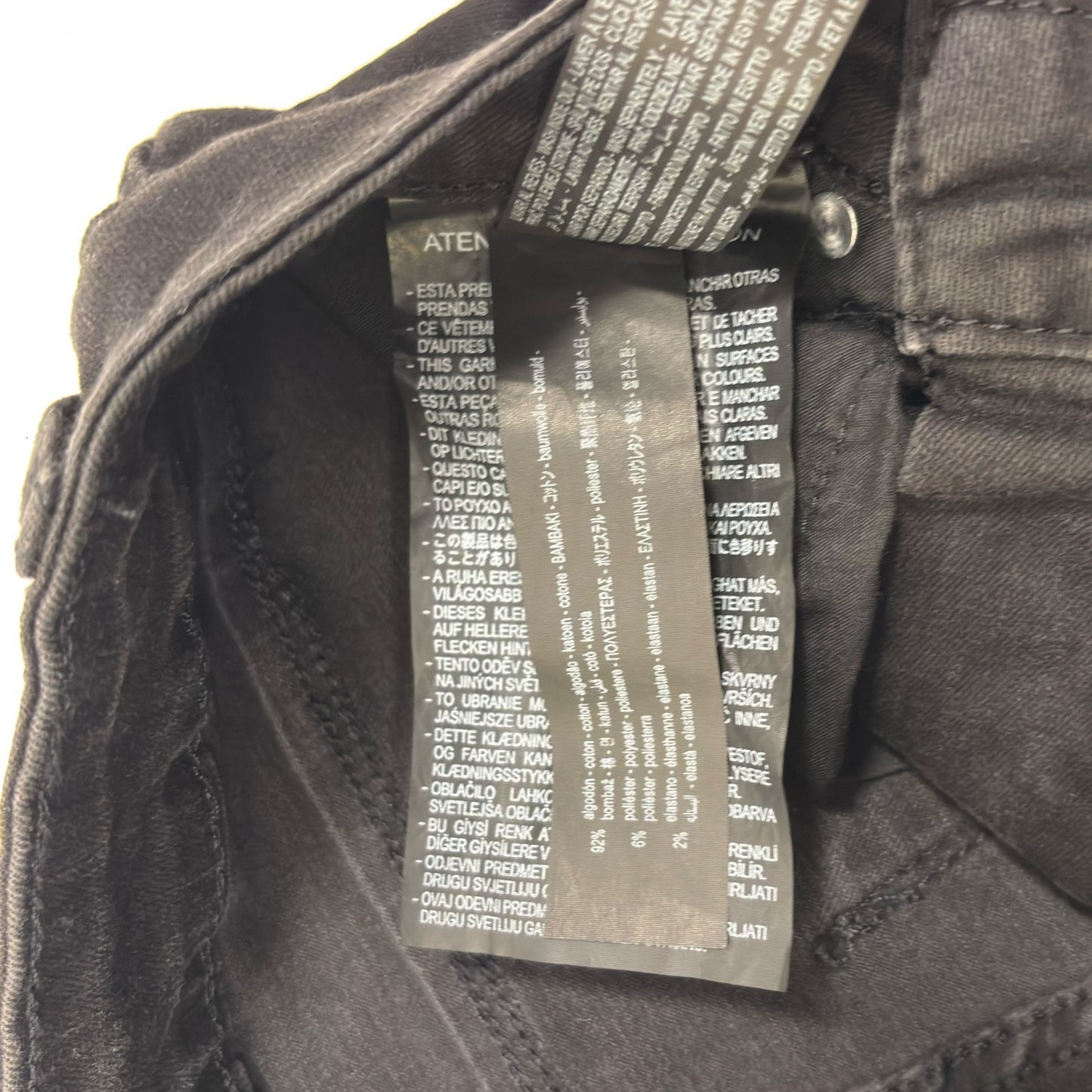 Zara Black High Waist Classic Skinny Denim Jeans - 2