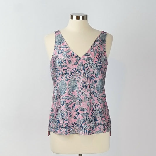 J Crew X Abigail Borg Silk Tank Prairie Rose - 6