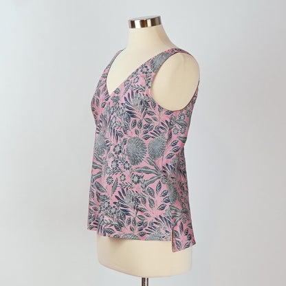 J Crew X Abigail Borg Silk Tank Prairie Rose - 6