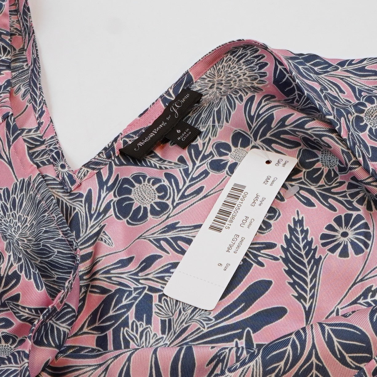 J Crew X Abigail Borg Silk Tank Prairie Rose - 6