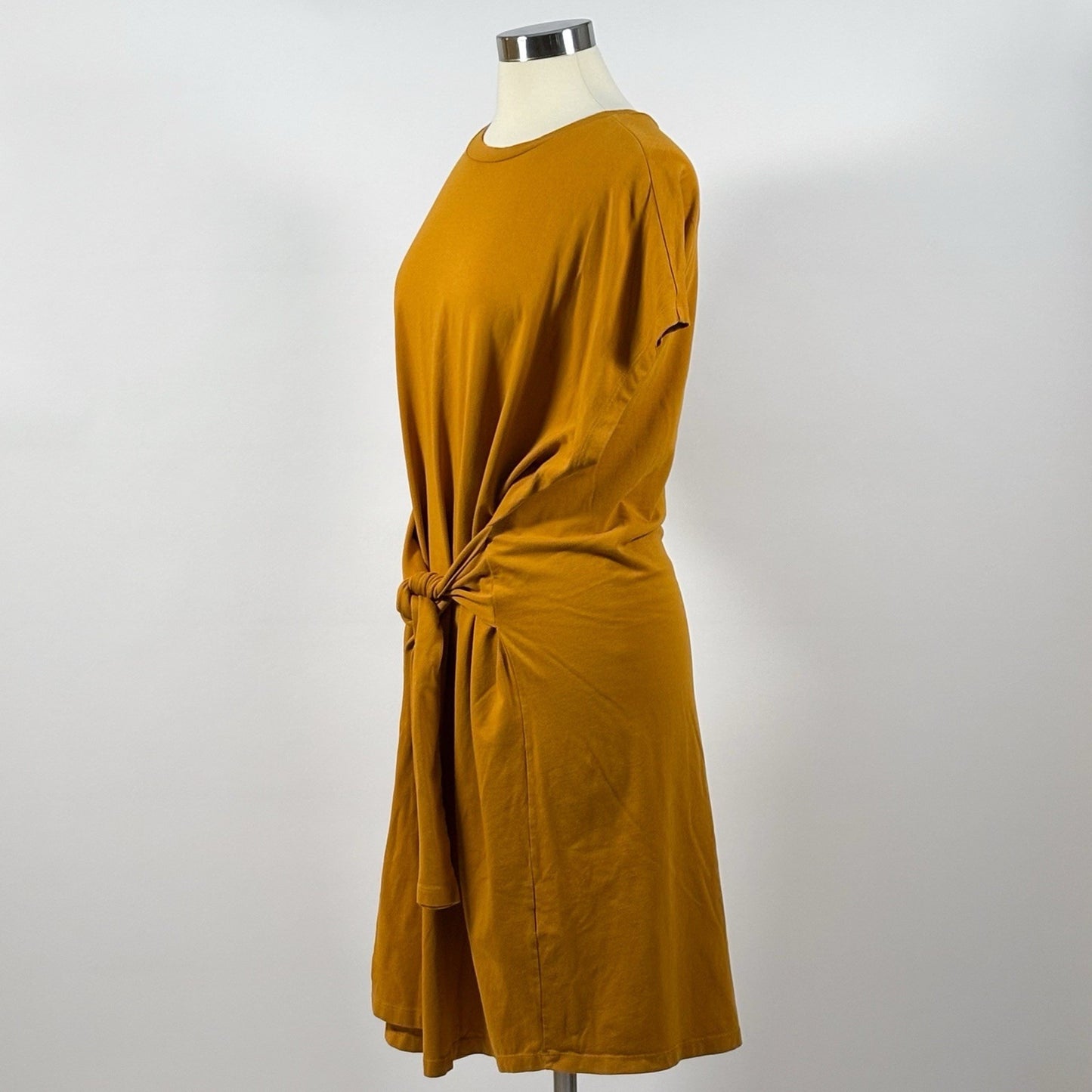 Universal Standard Misa Jersey Front Tie Dress Yellow Mustard - 2X