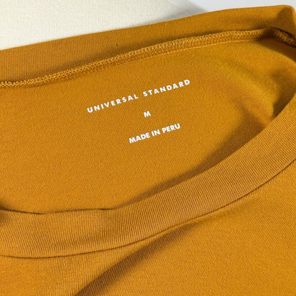 Universal Standard Misa Jersey Front Tie Dress Yellow Mustard - 2X