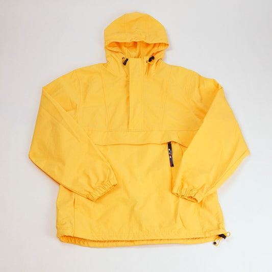 Against The Elements Yellow Hooded Rain Jacket - S