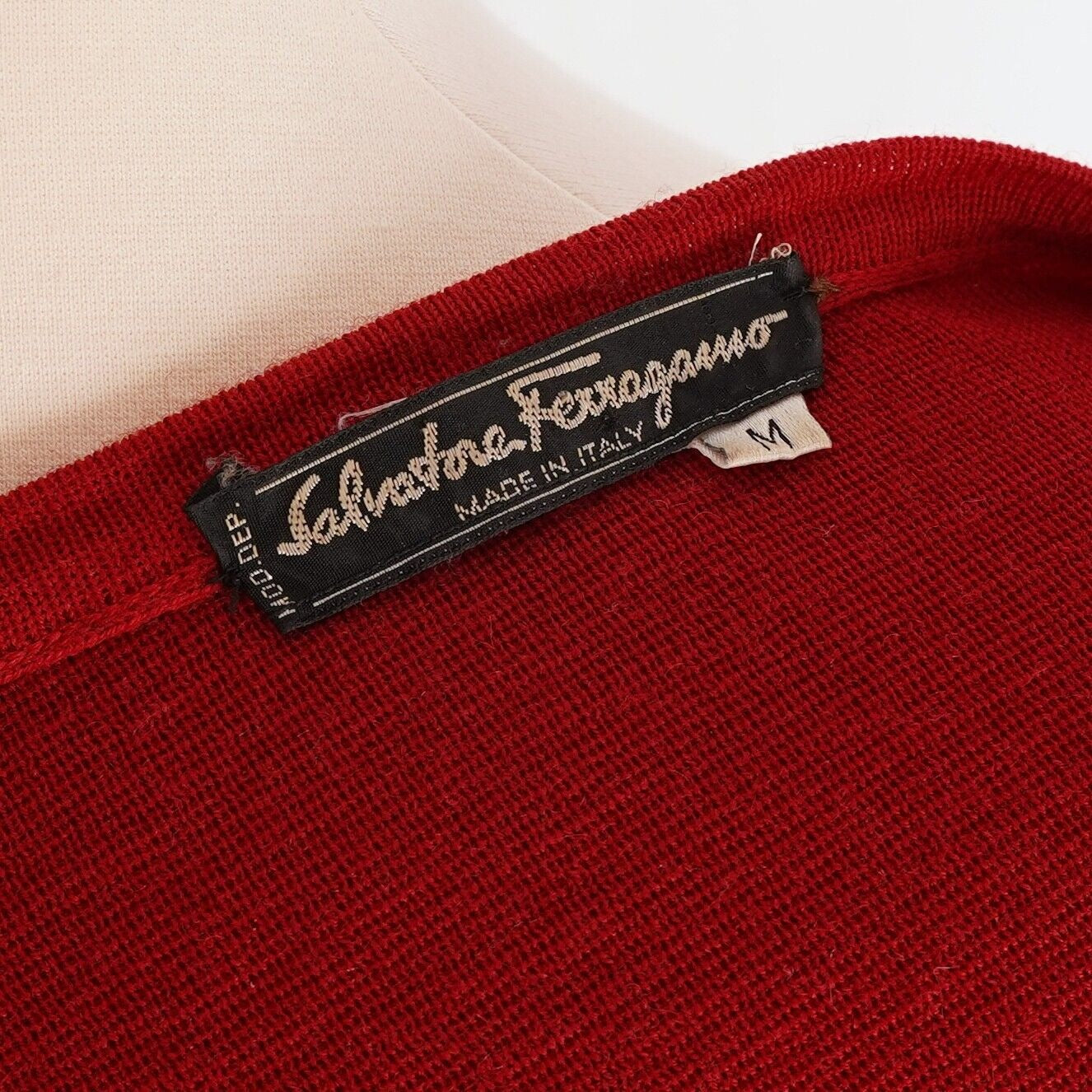 Salvatore Ferragamo Wool Cardigan - M - Vintage 90's