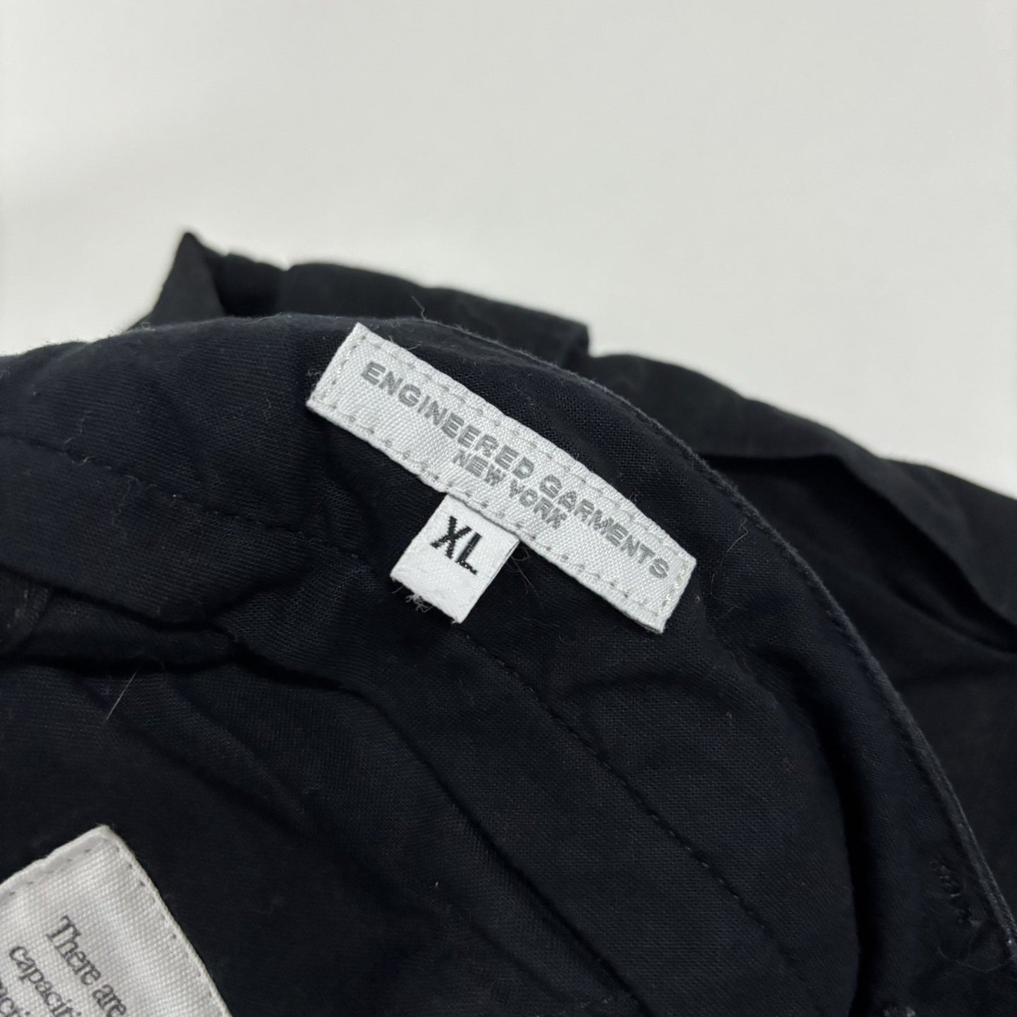 Engineered Garments FA Cargo Pants Black Cotton Ripstop *Imperfect -  XL