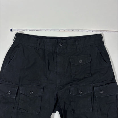 Engineered Garments FA Cargo Pants Black Cotton Ripstop *Imperfect -  XL