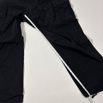Engineered Garments FA Cargo Pants Black Cotton Ripstop *Imperfect -  XL