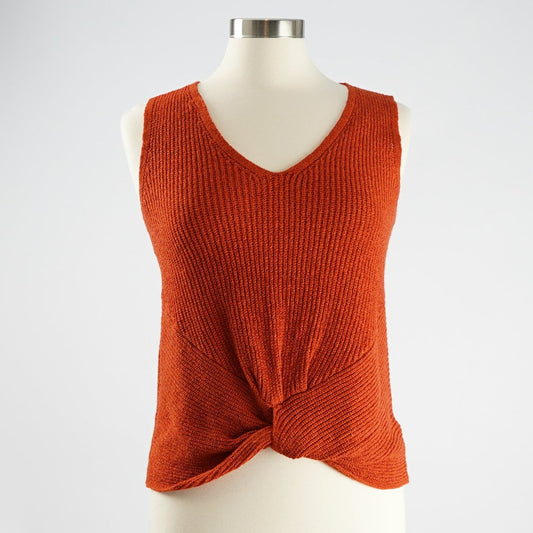 Marled Knit Sweater Tank - XS