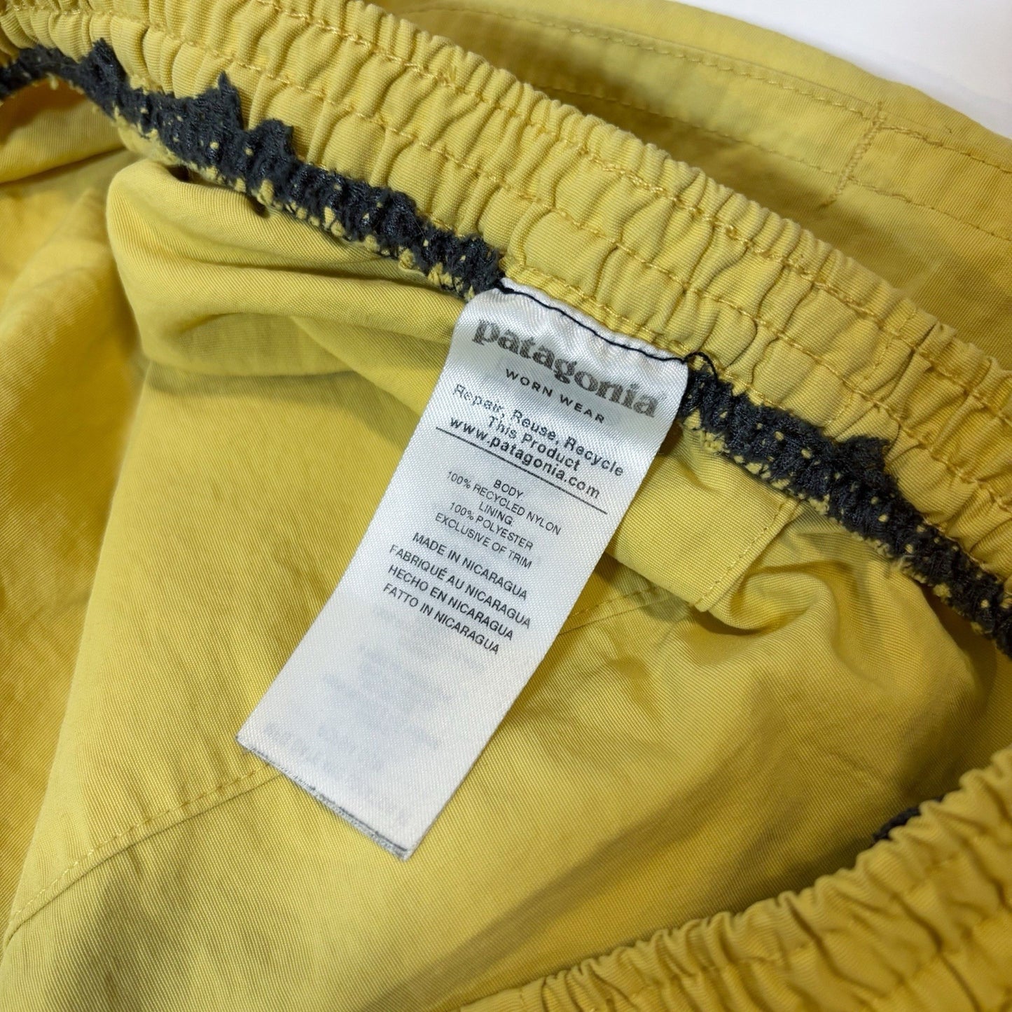 Patagonia Baggies Shorts Yellow *No Liner - XL