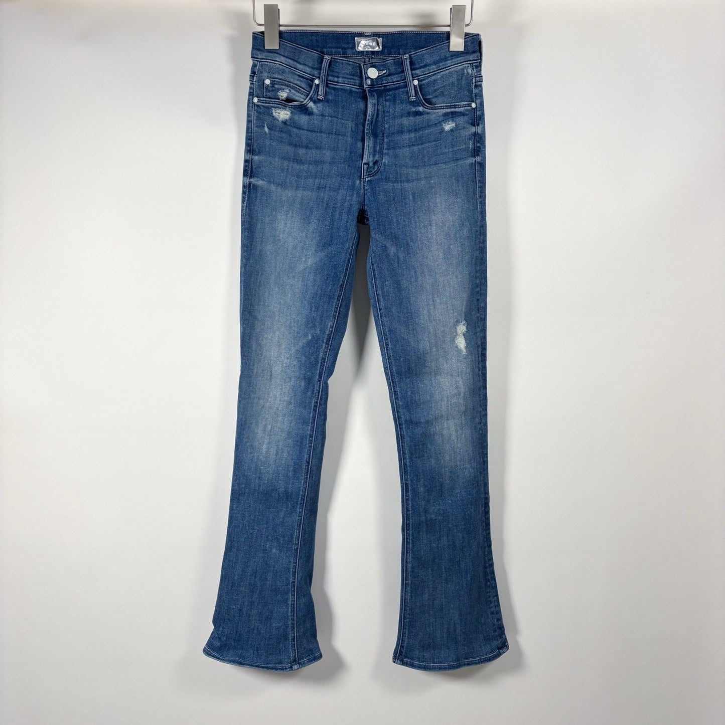 MOTHER The Runaway Jeans Low-Mid Rise Slender Flare Medium Wash - 26