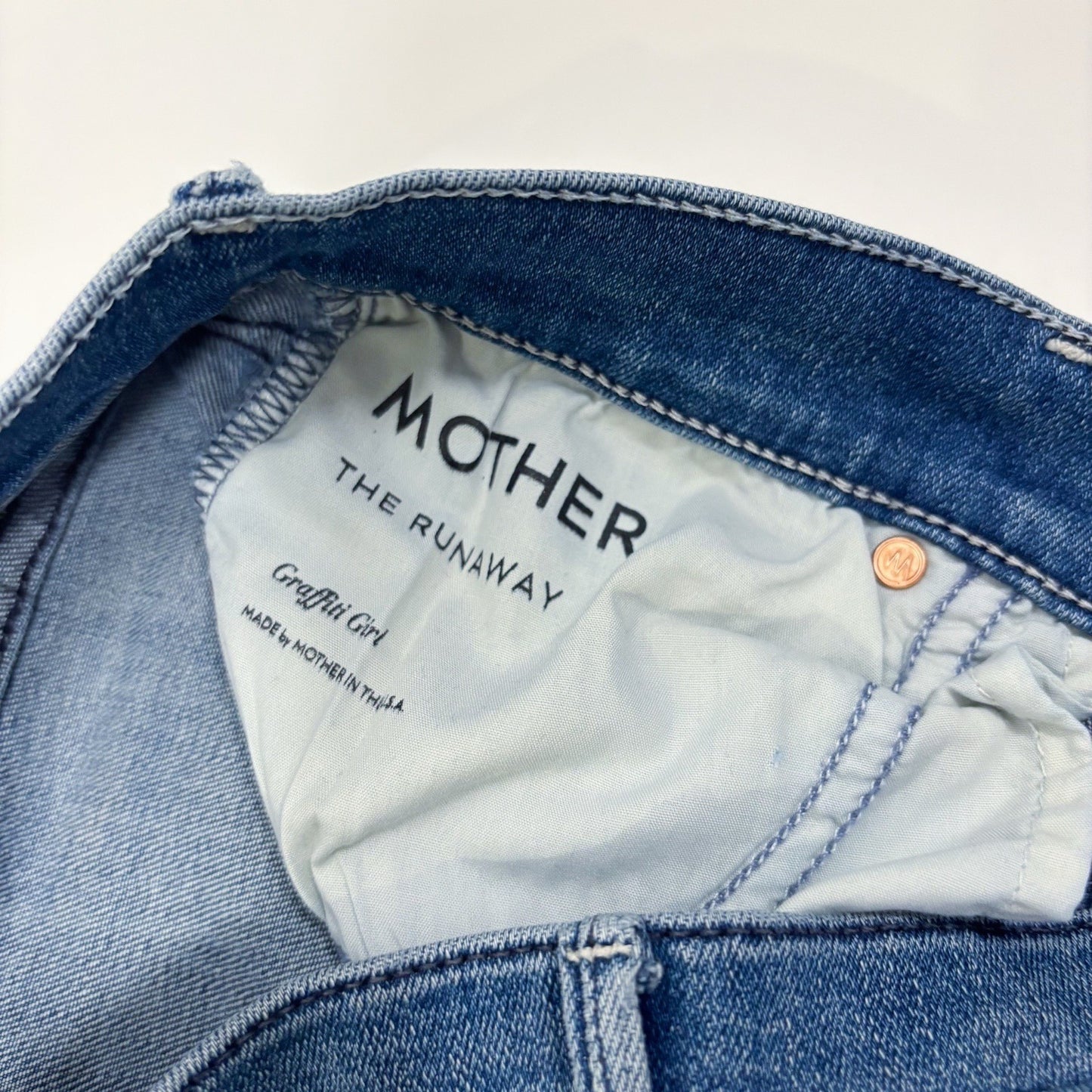 MOTHER The Runaway Jeans Low-Mid Rise Slender Flare Medium Wash - 26