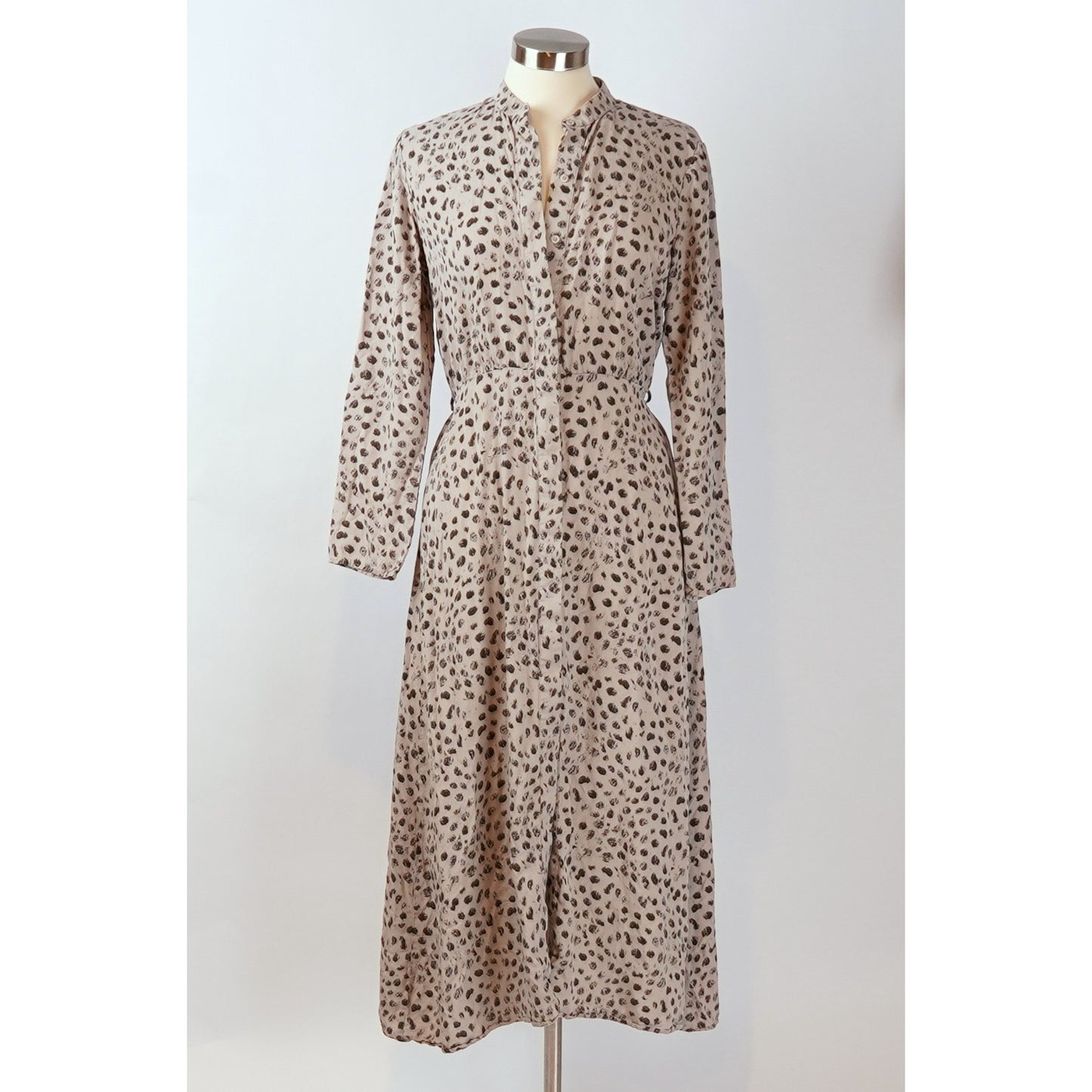 Cloth & Stone Animal Leopard Maxi Shirtdress - S