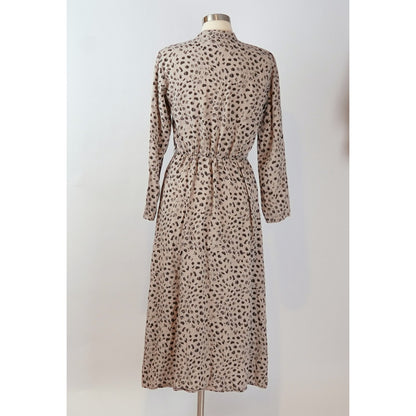 Cloth & Stone Animal Leopard Maxi Shirtdress - S