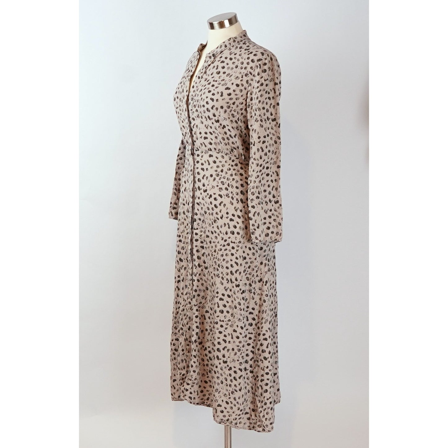 Cloth & Stone Animal Leopard Maxi Shirtdress - S