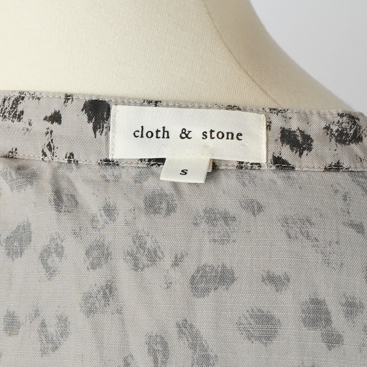 Cloth & Stone Animal Leopard Maxi Shirtdress - S