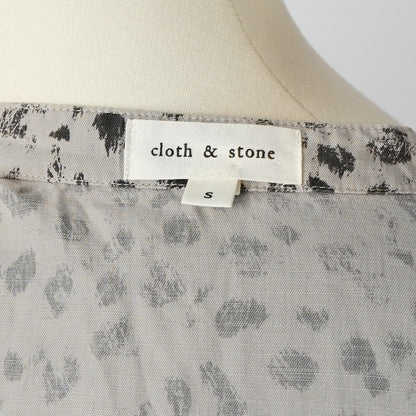 Cloth & Stone Animal Leopard Maxi Shirtdress - S