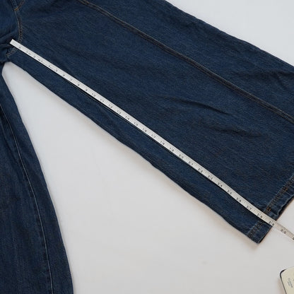 High-Rise Drawstring Wide Leg Relaxed Fit Denim Pants Universal Thread - XS