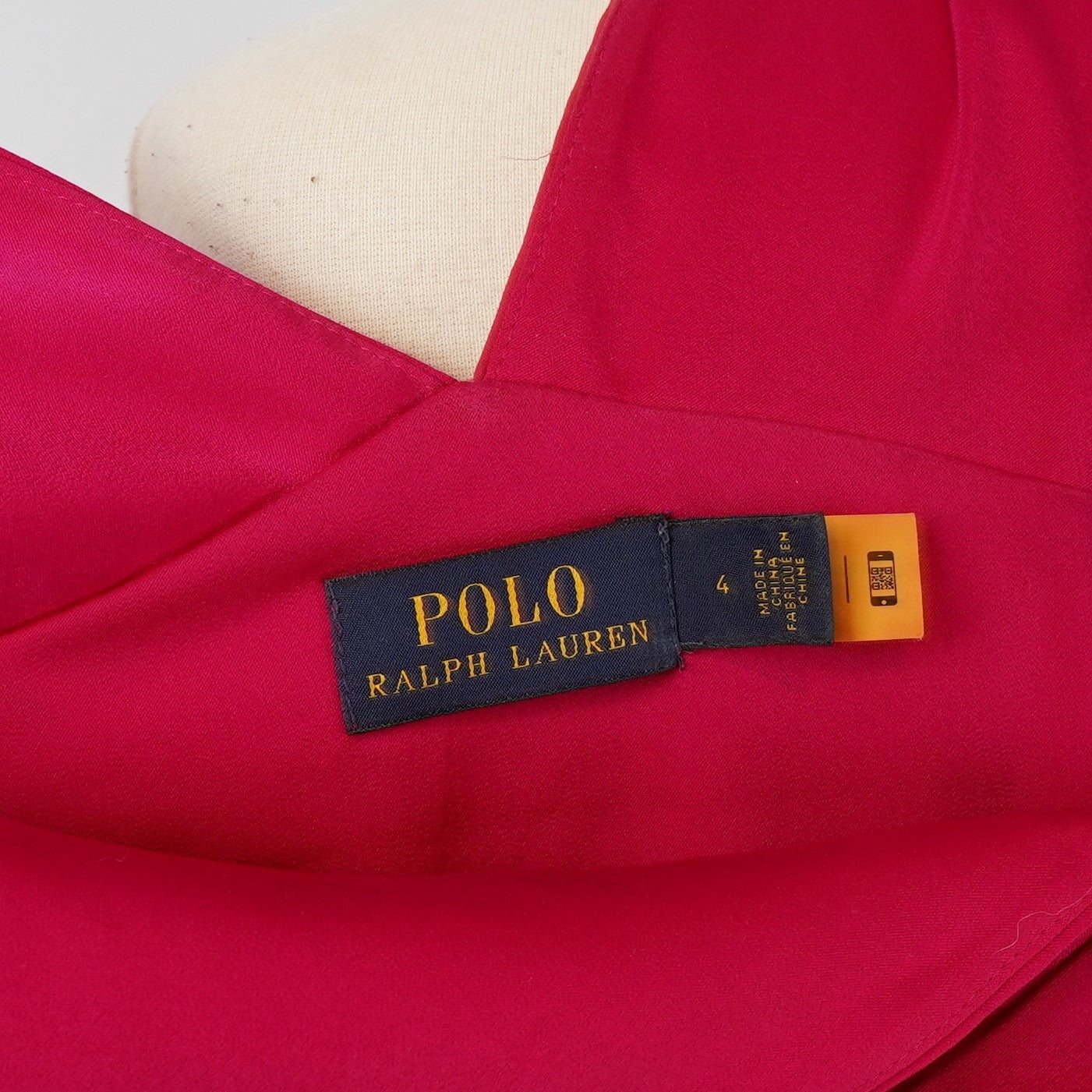 Polo Ralph Lauren V-Neck Pleated Midi Dress Pink - 4