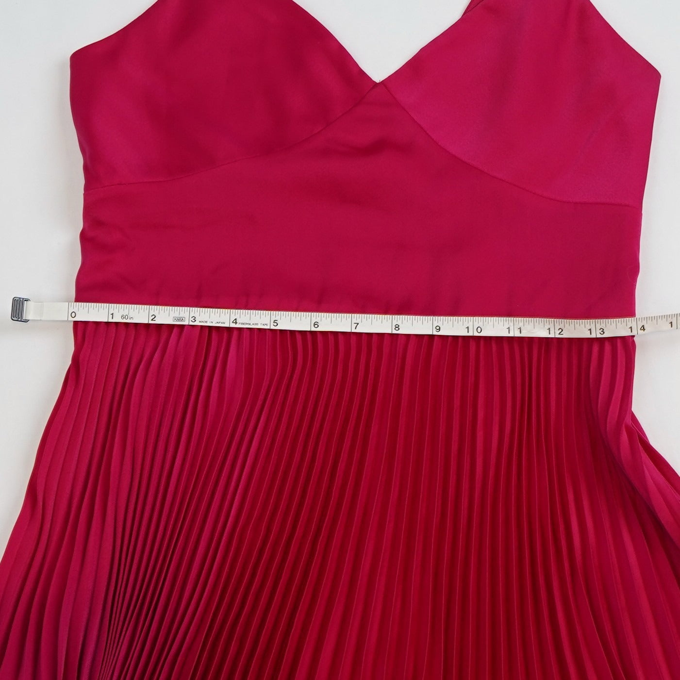 Polo Ralph Lauren V-Neck Pleated Midi Dress Pink - 4
