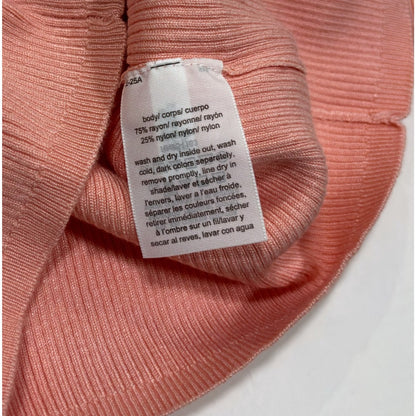 Tommy Hilfiger Ribbed Off Shoulder Top Pink "Garden Tour" - S