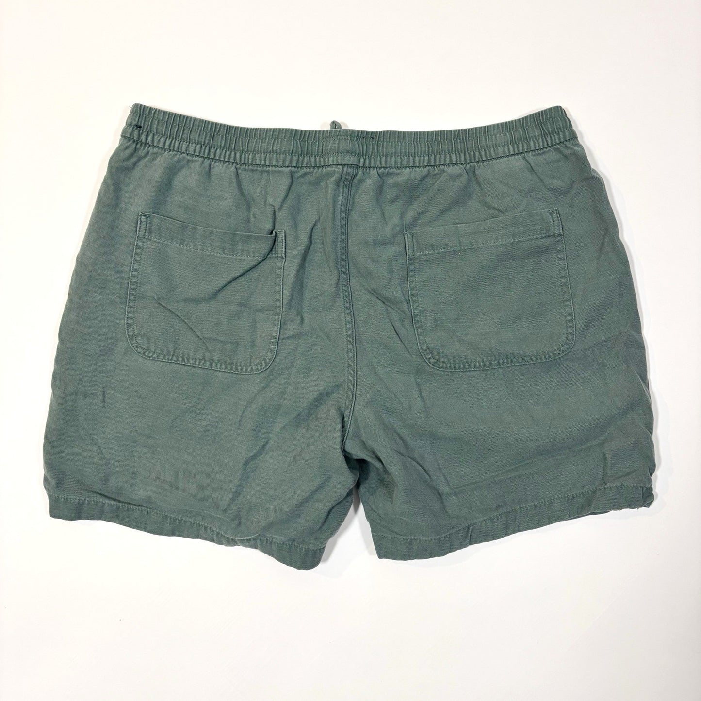 Abercrombie & Fitch Pull On Shorts Sage Green Cotton - XXL