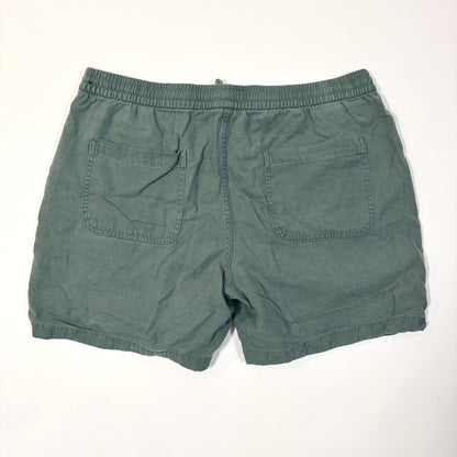 Abercrombie & Fitch Pull On Shorts Sage Green Cotton - XXL