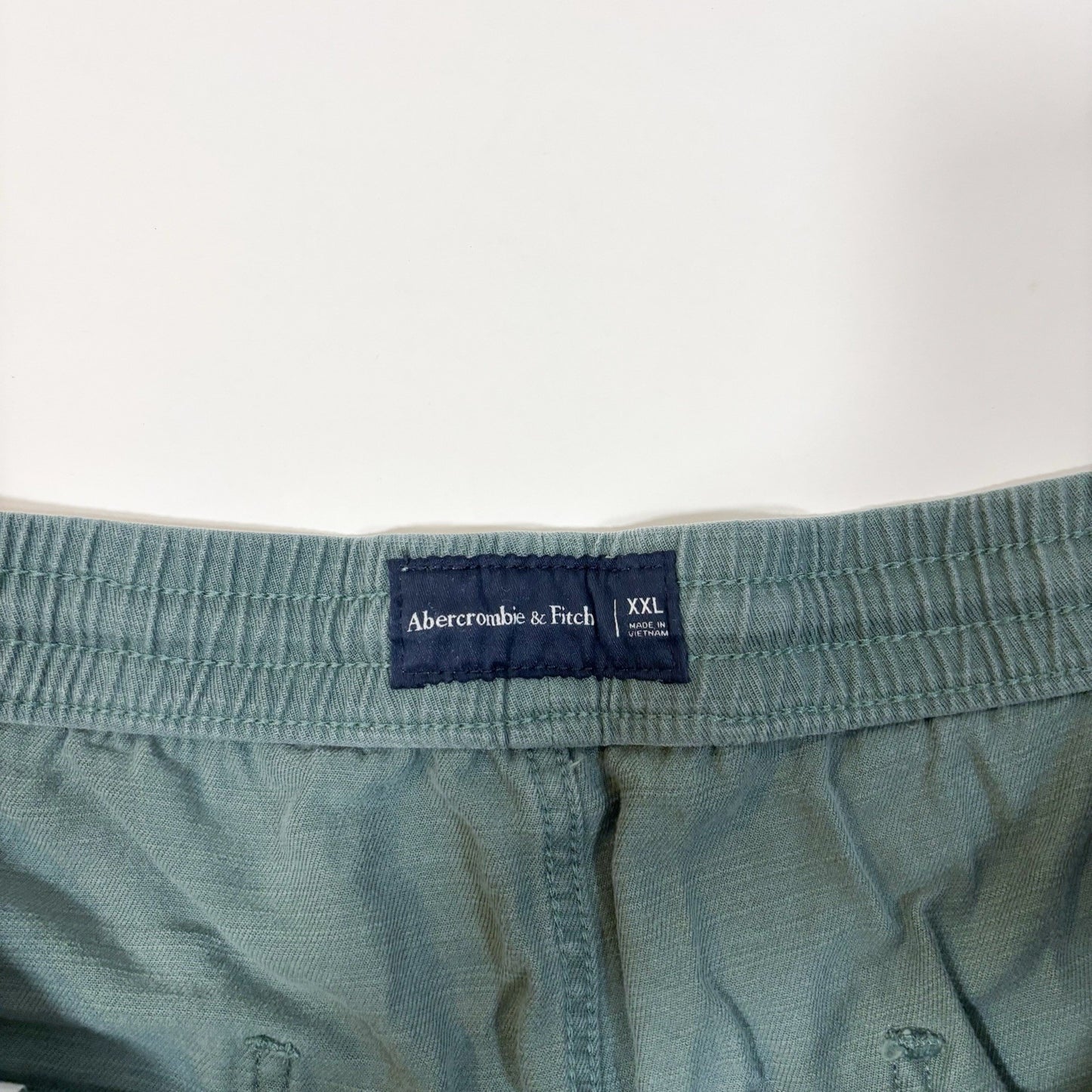 Abercrombie & Fitch Pull On Shorts Sage Green Cotton - XXL