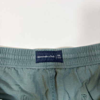 Abercrombie & Fitch Pull On Shorts Sage Green Cotton - XXL