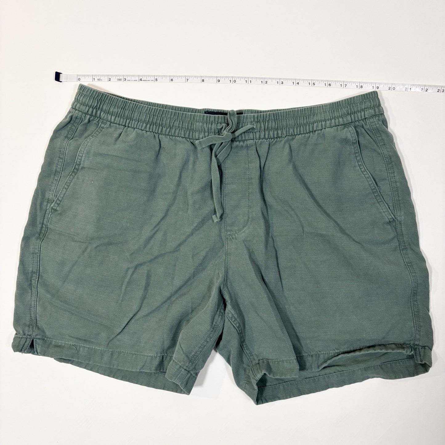 Abercrombie & Fitch Pull On Shorts Sage Green Cotton - XXL