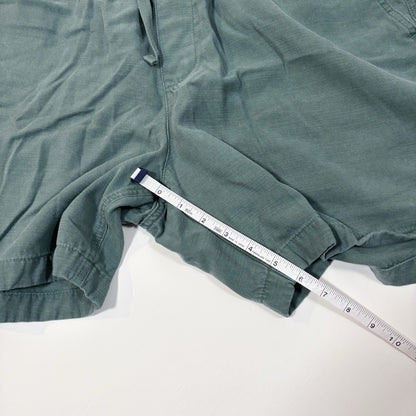 Abercrombie & Fitch Pull On Shorts Sage Green Cotton - XXL
