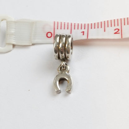 Pandora Sterling Silver 'Lucky Horse Shoe' Dangle Charm 790259
