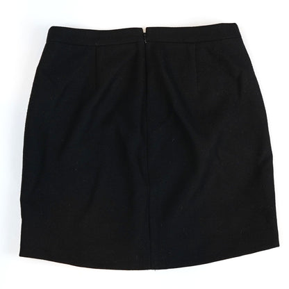 J Crew Classic Black Wool Mini Skirt - 2