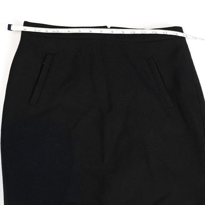 J Crew Classic Black Wool Mini Skirt - 2