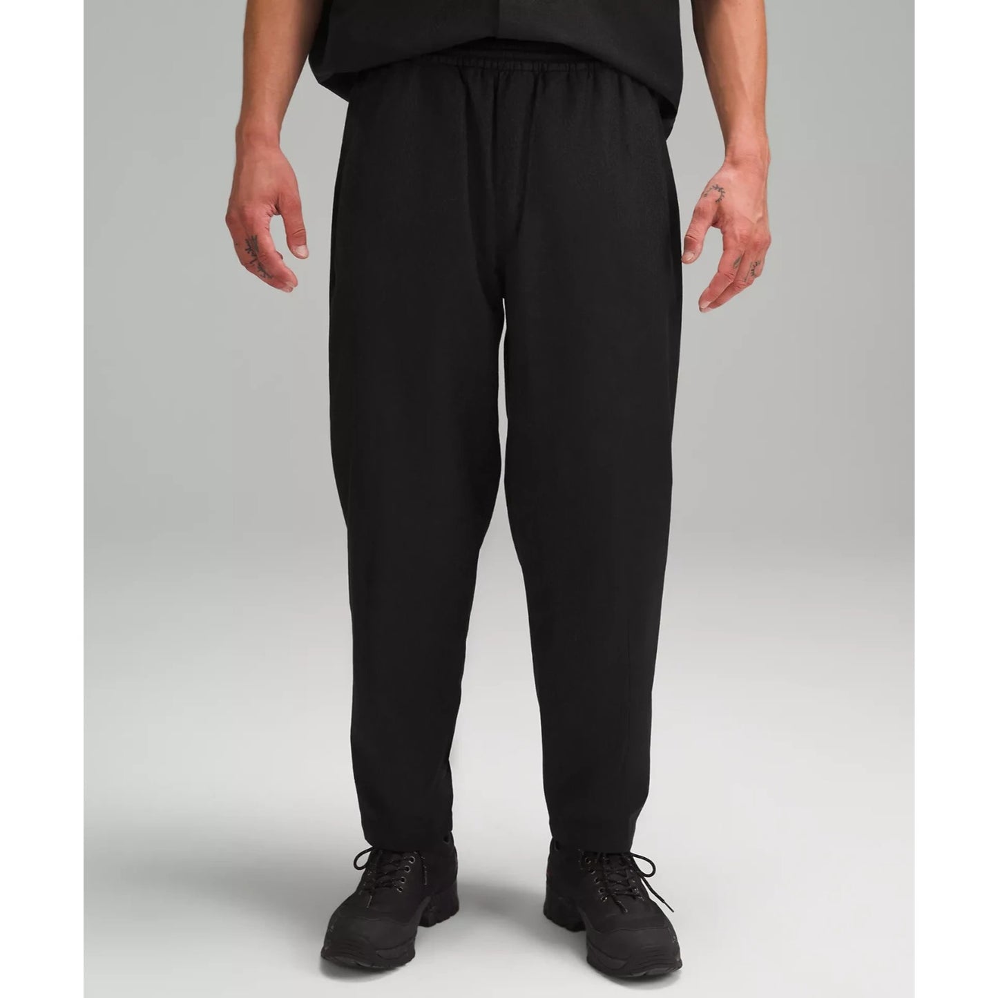 lululemon Lab Jacquard Relaxed Tapered Pant 27" - Leopardo Jacquard Black - XS
