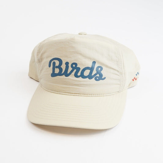Birds of Condor Nylon Snapback Natural Tan Blue Script - OS