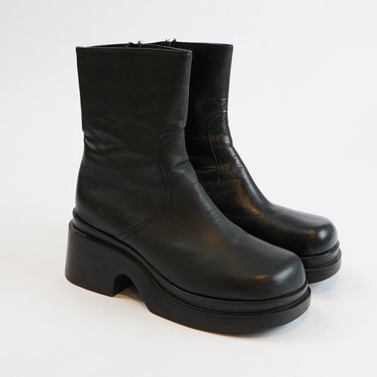 Steve Madden "Arrow" Leather Boots - 8.5 - Vintage Y2K 90s