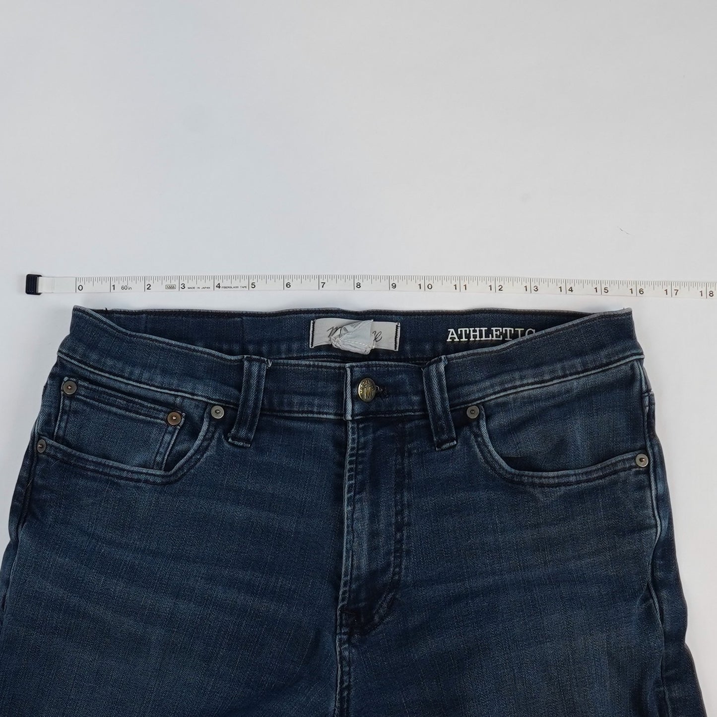 Madewell Athletic Slim Jeans Dark Wash Denim - 32 x 32