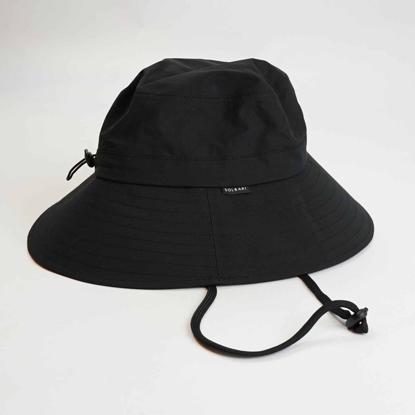 Solbari Wide Brim Sun Hat Black -  L/XL