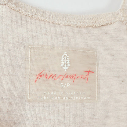 Free People Movement Hot Shot Jumpsuit Oatmeal Heather - S