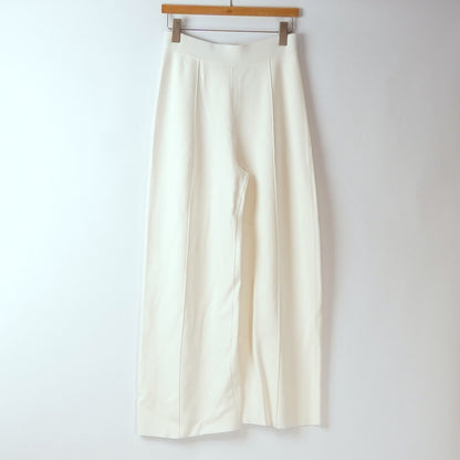 WYETH White Wide Leg Knit Pants - M